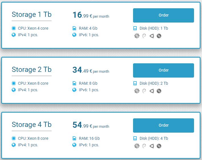 FriendHosting Storage HDD VDS